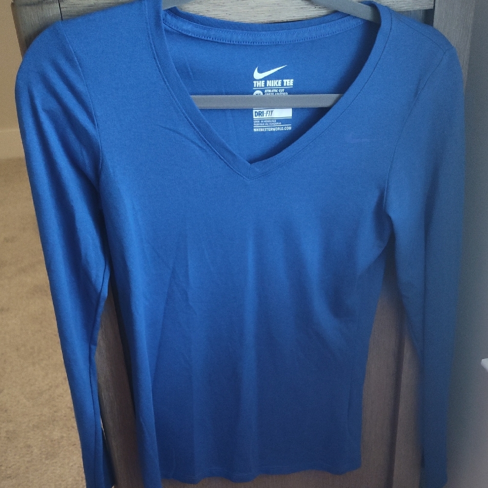 Nike Women's Deep Blue Long Sleeve Tee